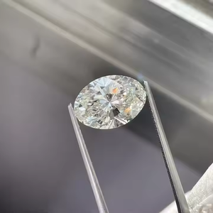 หิน CVD เพชรหรูหราได้รับการรับรองรับรองรับรอง VVS2ความคมชัด F สีตัดวงรีที่มีความแม่นยำสูงติดตั้งเครื่องประดับ - Product Image 4