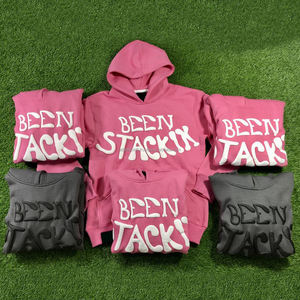 สเวตเตอร์แขนยาวสำหรับผู้ชายเสื้อกีฬาแขนยาวมีฮู้ดสไตล์สตรีทเทอร์รี่เสื้อสเวตเชิ้ตพิมพ์ลายพัฟดีไซน์ใหม่ล่าสุด - Product Image 3