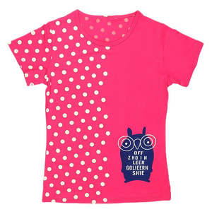 Camiseta estampada de media manga para niña - Rosa - Product Image 1