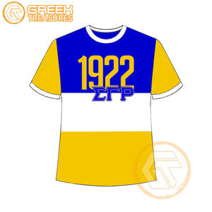 Venta al por mayor Sigma Gamma Rho mujeres camiseta hermandad ropa algodón Jersey alta calidad transpirable camiseta mujeres ropa griega - Product Image 1