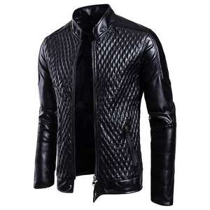 Chaqueta de Cuero para Hombre, Prenda Exterior Informal de Primera Calidad con Aspecto Pulido, Ajuste Cómodo y Estilo Moderno - Product Image 2
