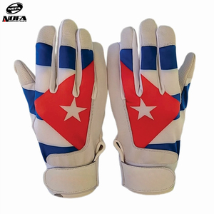 Gants de baseball à manchette courte personnalisés de haute qualité Matériaux faits à la main Gants de frappe personnalisés - Product Image 5