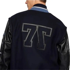 Wholesale Customised <b>Men's</b> Varsity <b>Jacket</b> New Arrival Wool Baseball <b>Jacket</b> With Custom Print Embroidery for Winter - Product Image 4