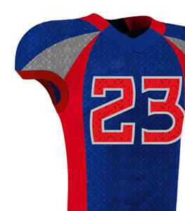 Maillots de football personnalisés tendance 100% polyester, grandes tailles, manches courtes, vente en gros, vêtements de football américain respirants - Product Image 4