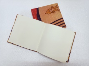 Custom Made Old Used Vintage Kantha Embroidered Stitch Fabric Covered <b>Journals</b> Made with Cotton Handmade Papers - Product Image 5