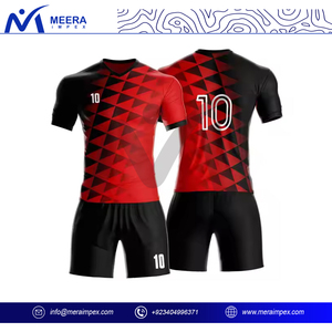 Ensemble de shorts de football pour hommes OEM de haute qualité, 100% polyester, respirant, léger, extensible, avec logo brodé personnalisé, vêtements de sport - Product Image 2