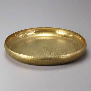 Bandeja Decorativa Redonda de Cobre Martillado para Mesa de Comedor, Bandeja de Cobre Puro para Servir en Casa, Hotel y Restaurante - Product Image 5