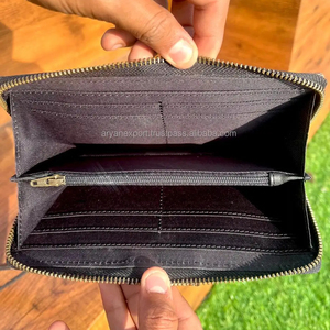 Cartera de cuero Western Hair On Hide & Tooled Cartera de cuero genuino de alta calidad Premium Cartera de mujer de cuero de vaca personalizada - Product Image 6