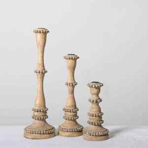 Bougeoir de table en métal pour la décoration intérieure moderne et créative Bougeoirs à bougie chauffe-plat en bois faits à la main Design personnalisé disponible - Product Image 6