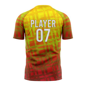 Nouveaux maillots de football personnalisés pour hommes, sublimés, 100% polyester, respirants, écologiques, légers, à séchage rapide - Product Image 6