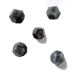 Piedra de Labradorita Natural en Forma de Dodecaedro, Cristal Geométrico, Dodecaedro de Ágata, Gema Curativa, Venta al Por Mayor - Product Image 3