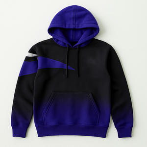 Sudaderas de ropa para correr de peso pesado Impresión personalizada Hombres Jersey liso Sudadera con capucha Bordado Sudaderas con capucha de gran tamaño transpirable - Product Image 5