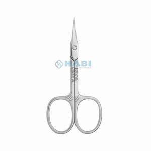 Tijeras para cutículas Punta extrafina para mujeres y hombres, acero inoxidable curvo con cuchillas de aseo de Punta puntiaguda precisa redondeadas de 4" - Product Image 1