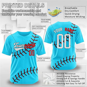 Muy demandado, logotipo propio, guantes de recuerdos personalizados, camiseta de béisbol de ciudad diseñada para personalizar camisetas de béisbol - Product Image 2