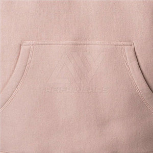 OEM Custom Logo Men's Casual Pullover Sweatshirt Lightweight Thick Hooded <b>Thermal</b> <b>Fleece</b> Plain Oversized 100% Cotton Winter - Product Image 4