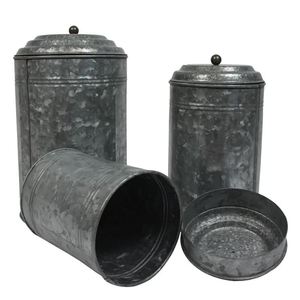 Tarro de Metal galvanizado, contenedor de cocina, especies de alimentos, contenedor de almacenamiento de frutas secas, tarro, hogar, Hotel, restaurante, Decoración de cocina - Product Image 6