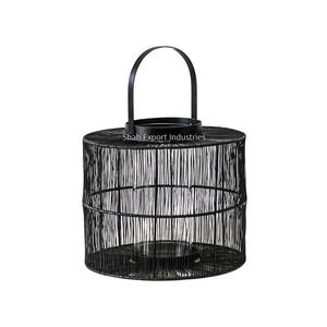 Vintage Style Metal Wire Candle <b>Lantern</b> Black Color For Home Living Area Tabletop Lighting Decorative <b>Lanterns</b> - Product Image 2