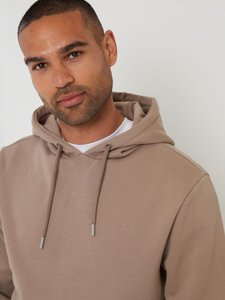 เสื้อฮู้ดผู้ชายผ้าฟลีซแบบสวมหัวมีฮู้ดปักโลโก้ - Product Image 3