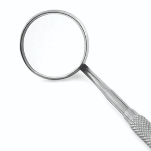 Miroir buccal dentaire manuel en acier inoxydable, surface avant, protection indirecte des tissus, certifié CE, équipement chirurgical de classe II - Product Image 4
