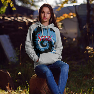 Sudaderas de algodón con cuello de Jersey de alta calidad Unisex, sudaderas con capucha bordadas Tie-Dye para hombres de talla grande, ropa de invierno de alta calidad - Product Image 1