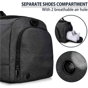 Sac de voyage léger personnalisé en gros avec fermeture à glissière, capacité de 20 à 36 L, unisexe, voyage, gym, polyester, personnalisable - Product Image 2