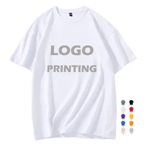 Vêtements hip hop personnalisés en vrac vente en gros hommes t-shirts vierges souples t-shirt uni 100% coton avec logo personnalisé et designs personnalisés
