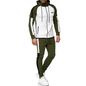 Survêtement zippé pour homme de qualité supérieure, 100% coton, col à capuche, design uni, grande taille, vêtements d'hiver, respirant et confortable - Product Image 5