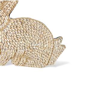 Décoration murale en coquillage naturel fait à la main, lapin tissé, pour la chambre de bébé, la crèche, la décoration intérieure des enfants - Product Image 2