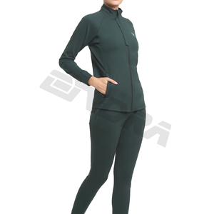 ชุดวอร์มผ้าคอตตอนสำหรับผู้หญิงสวยสง่าชุดสองชิ้นระบายอากาศได้สำหรับออกกำลังกายใส่ทุกวันเวลาเดินทางและชุดอยู่บ้าน - Product Image 2