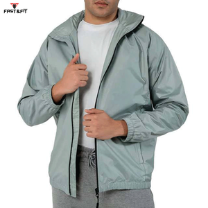 Customized Winter Lightweight Breathable Waterproof Windbreaker Canvas Stand Collar Plus Size Front Logo <b>Jacket</b> - Product Image 3