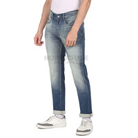 Celana Jeans Pria 100% Katun Model Lurus Ringan Pinggang Tinggi Kancing Depan Desain Unik Grosir Custom Made Laris Manis