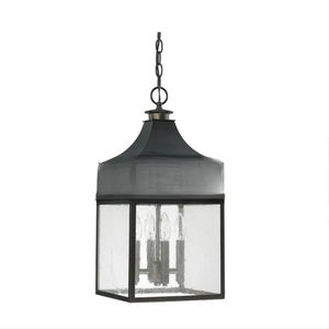 Lanterne à bougie faite à la main, meilleure vente, Rectangle en métal vieilli, lanterne extérieure et intérieure pour l'exportation - Product Image 1