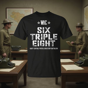 Camiseta Six Triple Eight 6888th Central Postal Directory Battalion WAC Diseño Vintage - Product Image 3