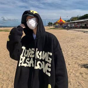 Sudadera con capucha y cremallera polar de algodón pesado de alta calidad con estampado 3D personalizado ropa informal forrada diseño precio al por mayor para adultos - Product Image 4