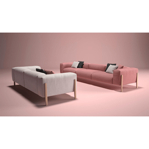 โซฟาผ้าดีไซน์มินิมอลแบบออลอินวันพร้อมเก้าอี้ยาว - Product Image 2