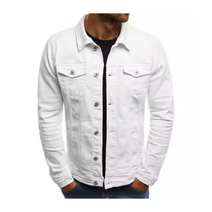 Vestes en jean pour hommes grande taille en gros style de rue 100% coton pour l'extérieur - Product Image 6