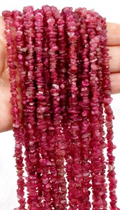 Best Attractive Hot Selling Pink Tourmaline Uncut Chip <b>Beads</b> Natural Healing <b>Crystal</b> For Jewelry Making - Product Image 3