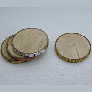 Natural Wooden Blank Resin Core Design Tea <b>Cup</b> <b>Mats</b> Pads Wholesale Price Handicrafts Item Manufacture Made Dinnerware Coaster - Product Image 4