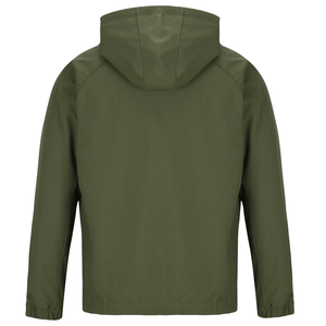 Chaqueta de invierno de manga larga de color blanco sólido de corte regular para hombre vintage con diseño de logotipo personalizado OEM con cremallera y capucha de BD - Product Image 4