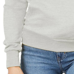 Casual Oversized Long Sleeve Pullover Hoodie Knitted Blank Sweatshirt Autumn Custom Embroidery Logo Hoodies for Woman - Product Image 3