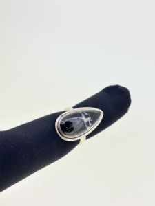 Anillos de piedras preciosas de Plata de Ley 925 personalizables, Búfalo Natural de moda, piedra turquesa, forma de pera, ajuste de bisel, anillos llamativos - Product Image 4