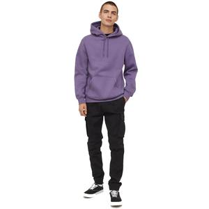 Sudadera con capucha de mezcla de algodón pesado de gran tamaño para hombre de lujo al por mayor, forro polar sólido para bordado con estampado de hojaldre - Product Image 2