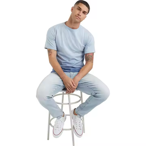 T-shirt à manches courtes pour homme, col rond, en tissu éponge, coupe décontractée, léger, de haute qualité, design personnalisé - Product Image 6