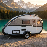 Mini-caravane légère et moderne, remorquable, entièrement équipée, personnalisable OEM/ODM, certifiée DOT VIN pour l'Amérique du Nord