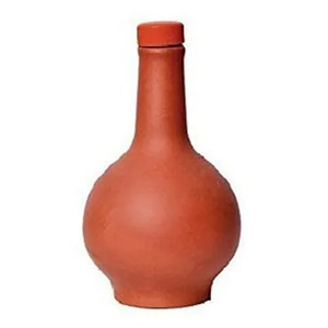 Pot en argile de terre de village indien pour le stockage de l'eau Desi Indian Made Surahi avec couvercle en verre pour l'eau fraîche à prix direct bon marché - Product Image 1
