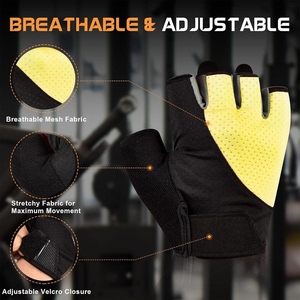 New Arrival Heavy Duty <b>Weight</b> Lifting Polyester Gym <b>Gloves</b> Custom Logo Breathable Sports Workout <b>Gloves</b> - Product Image 6