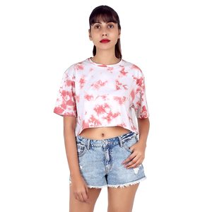 Lightweight Women Crop <b>Top</b> T Shirts Summer Outerwear Stylish Half Sleeve O Neck Fashion Wear Crop <b>Top</b> T Shirt - Product Image 2
