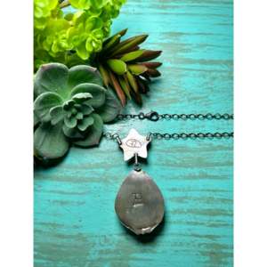สร้อยคอเงินแท้หลายเส้นสีเทอร์ควอยซ์ลายดาว Tia Long - Product Image 2