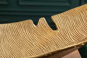 Bol à feuilles en métal doré Bol de table décoratif en métal de luxe - Product Image 4