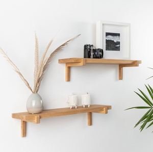 Minimalist wooden <b>shelf</b> <b>wall</b> <b>mounted</b> storage <b>shelves</b> for home hotels living room kitchen bathroom home decor accessories 2024 - Product Image 3